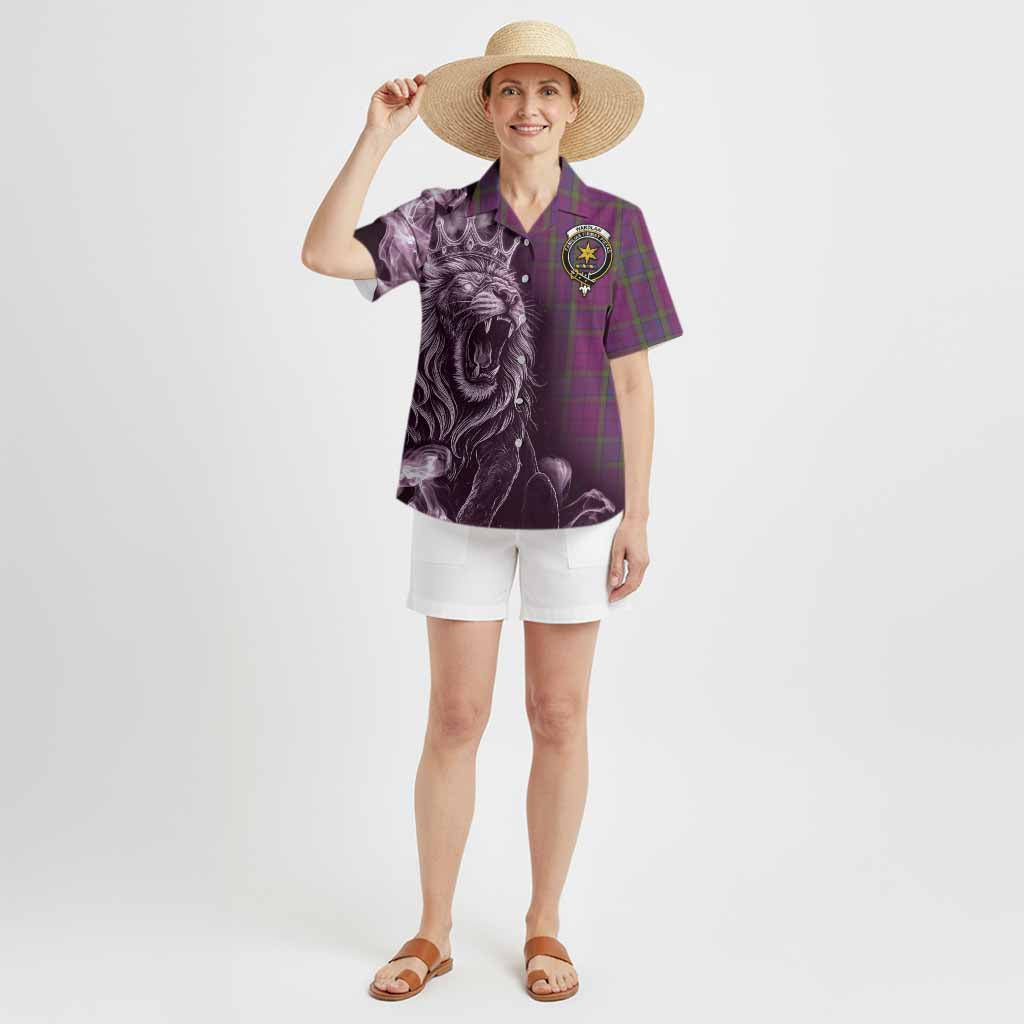 Wardlaw Tartan Hawaiian Shirt Roaring Lion Heritage