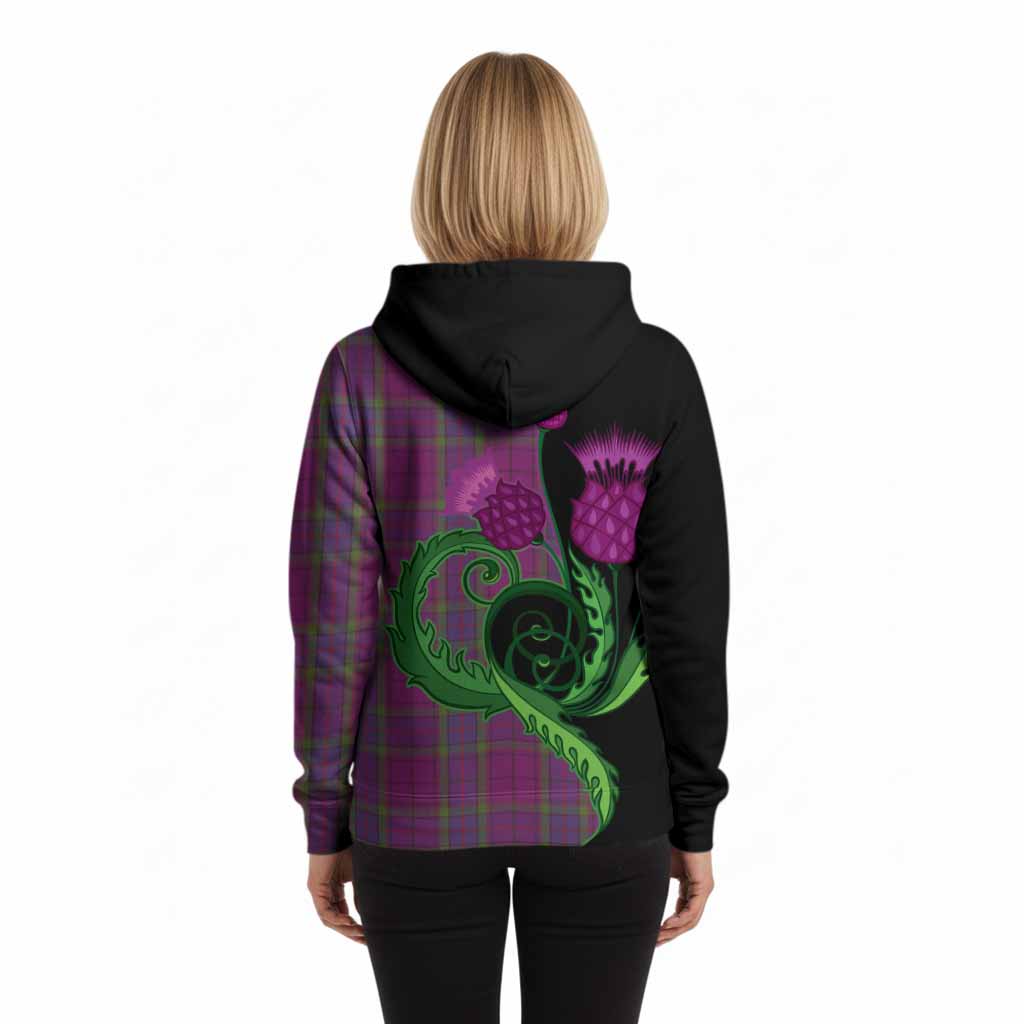 Wardlaw Tartan Hoodie Traditional Scottish Thistle