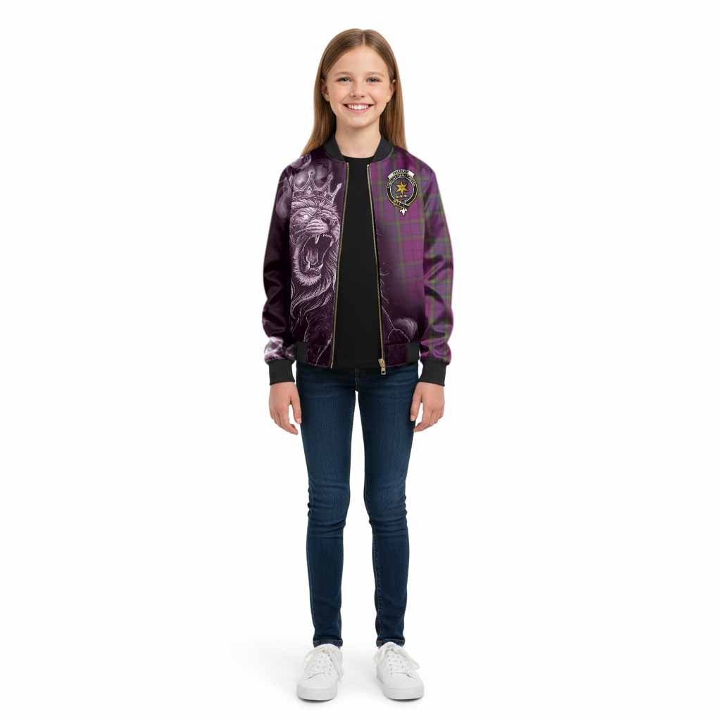 Wardlaw Tartan Kid Bomber Jacket Roaring Lion Heritage