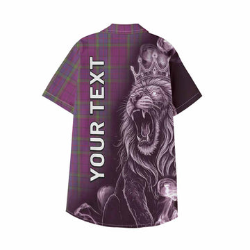 Wardlaw Tartan Kid Hawaiian Shirt Roaring Lion Heritage