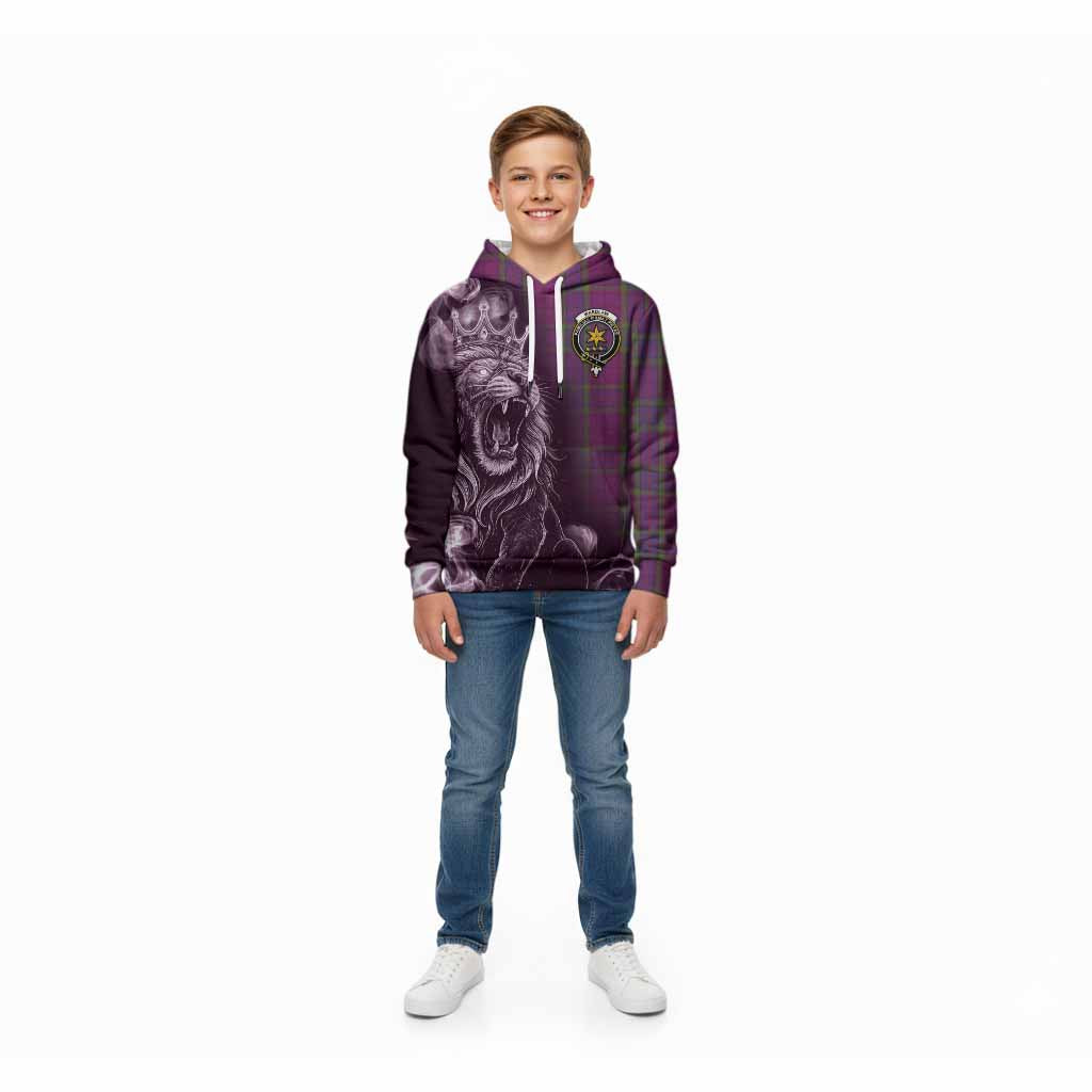 Wardlaw Tartan Kid Hoodie Roaring Lion Heritage
