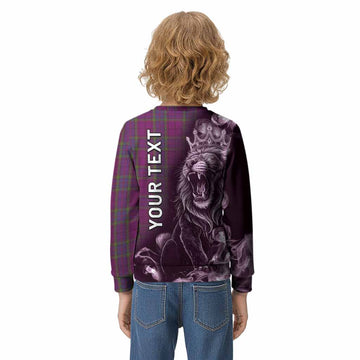 Wardlaw Tartan Kid Knitted Sweatshirt Roaring Lion Heritage