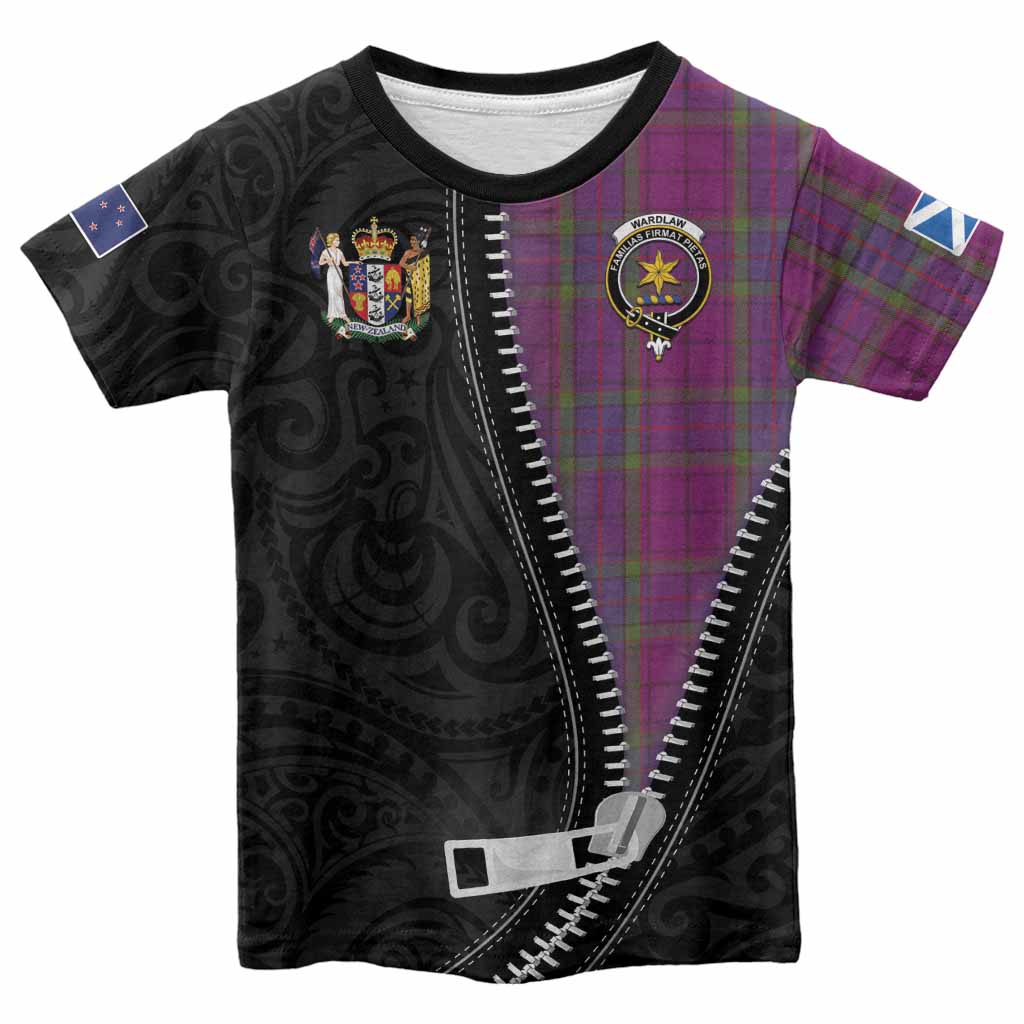 Wardlaw Tartan Kid T-shirt New Zealand Pattern Unique Zipper Stylized