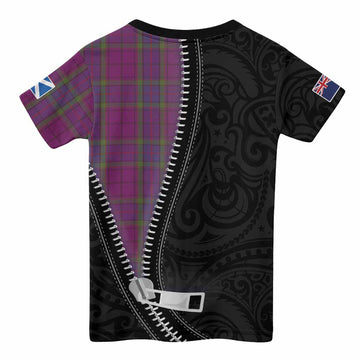 Wardlaw Tartan Kid T-shirt New Zealand Pattern Unique Zipper Stylized