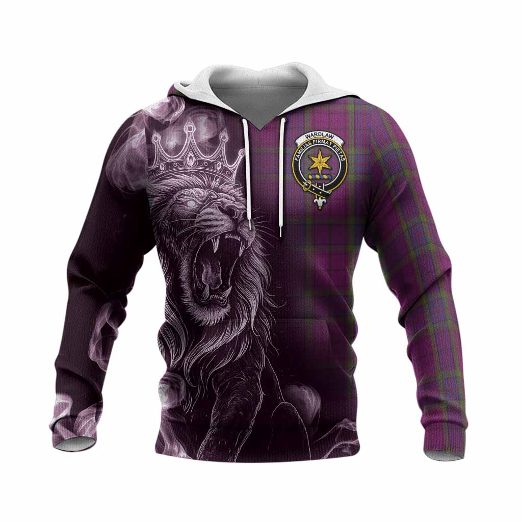 Wardlaw Tartan Knitted Hoodie Roaring Lion Heritage