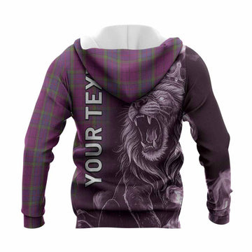 Wardlaw Tartan Knitted Hoodie Roaring Lion Heritage