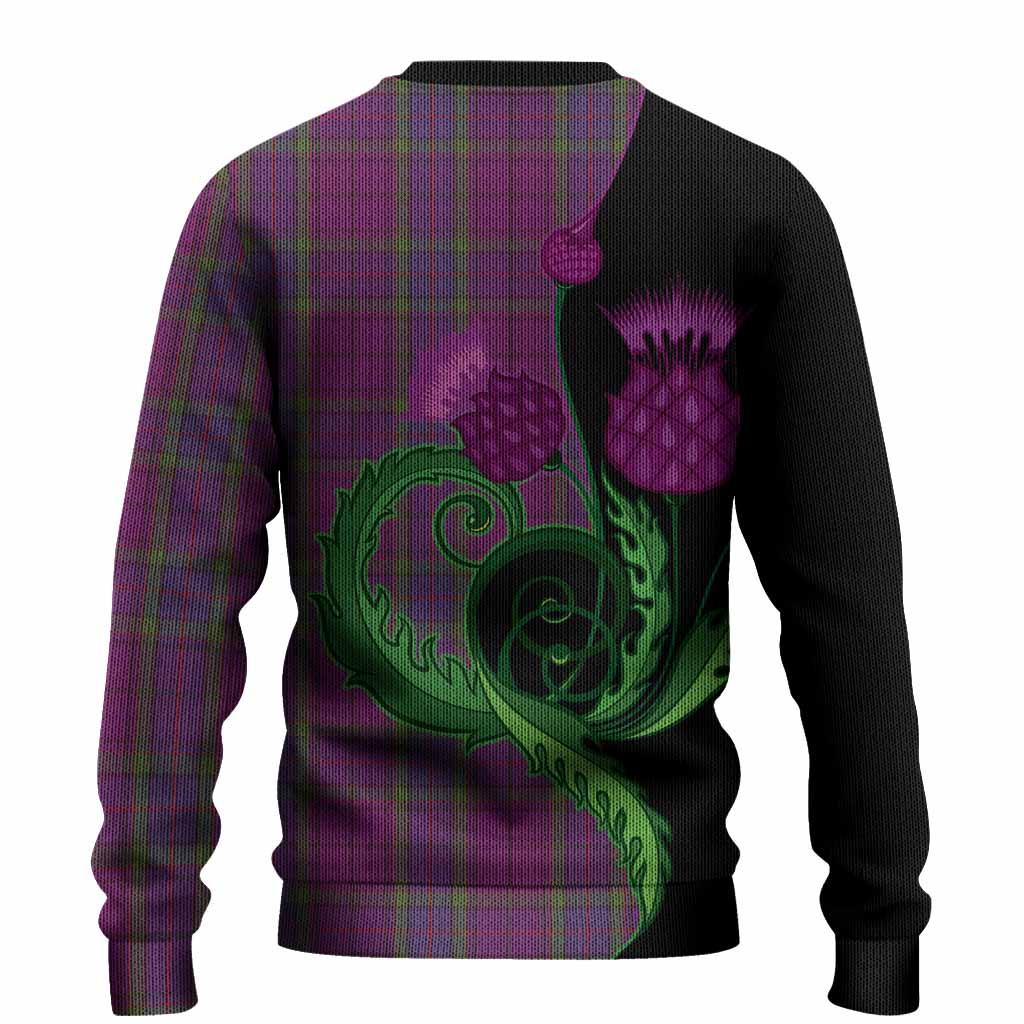 Wardlaw Tartan Knitted Sweater Traditional Scottish Thistle
