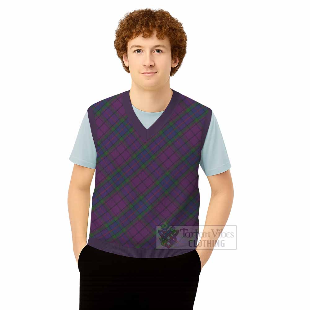 Wardlaw Tartan  Knitted V-Neck Vest Cross Style