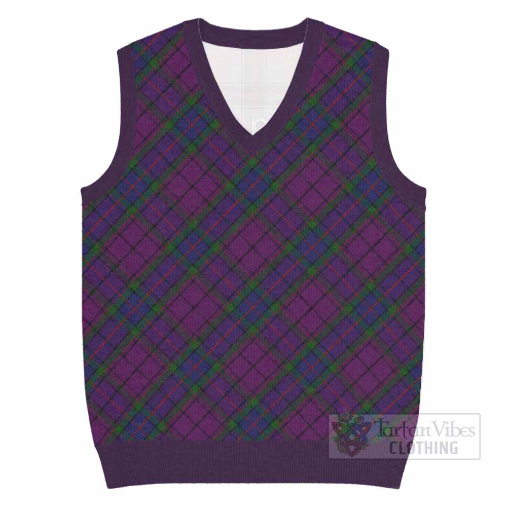Wardlaw Tartan  Knitted V-Neck Vest Cross Style