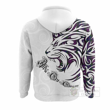 Wardlaw Tartan Lion Roar Hoodie Alba Gu Brath with Celtic Motifs
