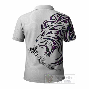 Wardlaw Tartan Lion Roar Polo Shirt Alba Gu Brath with Celtic Motifs