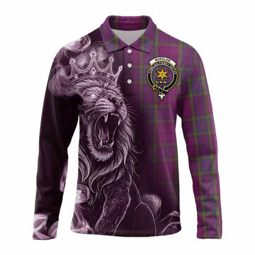 Wardlaw Tartan Long Sleeve Polo Shirt Roaring Lion Heritage