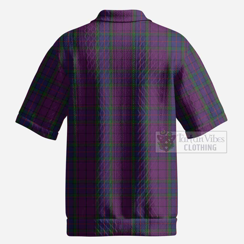 Wardlaw Tartan Men’s Polo Sweater Top with Family Crest