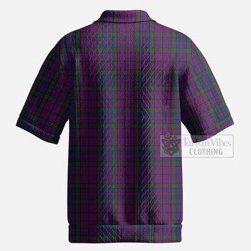 Wardlaw Tartan Men’s Polo Sweater Top with Family Crest