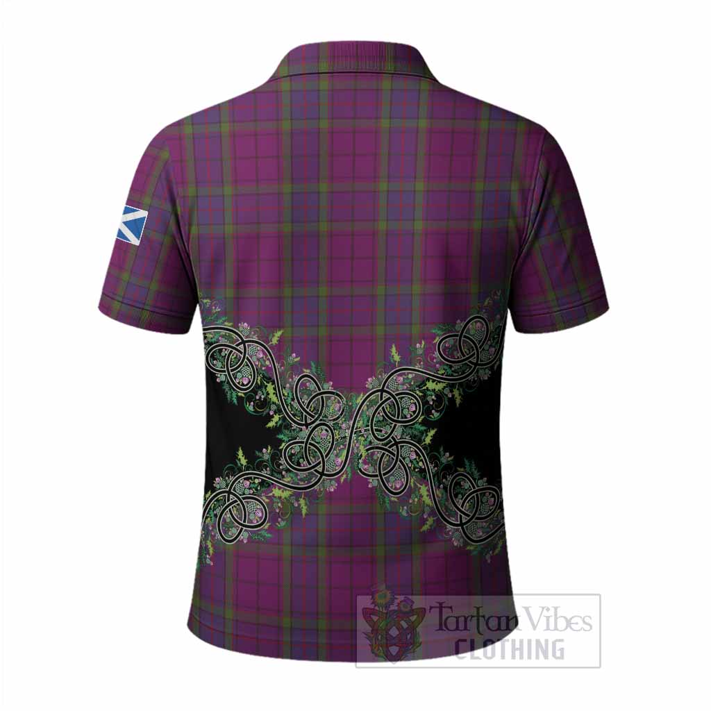 Wardlaw Tartan Polo Shirt Thistle Scottish Spirit