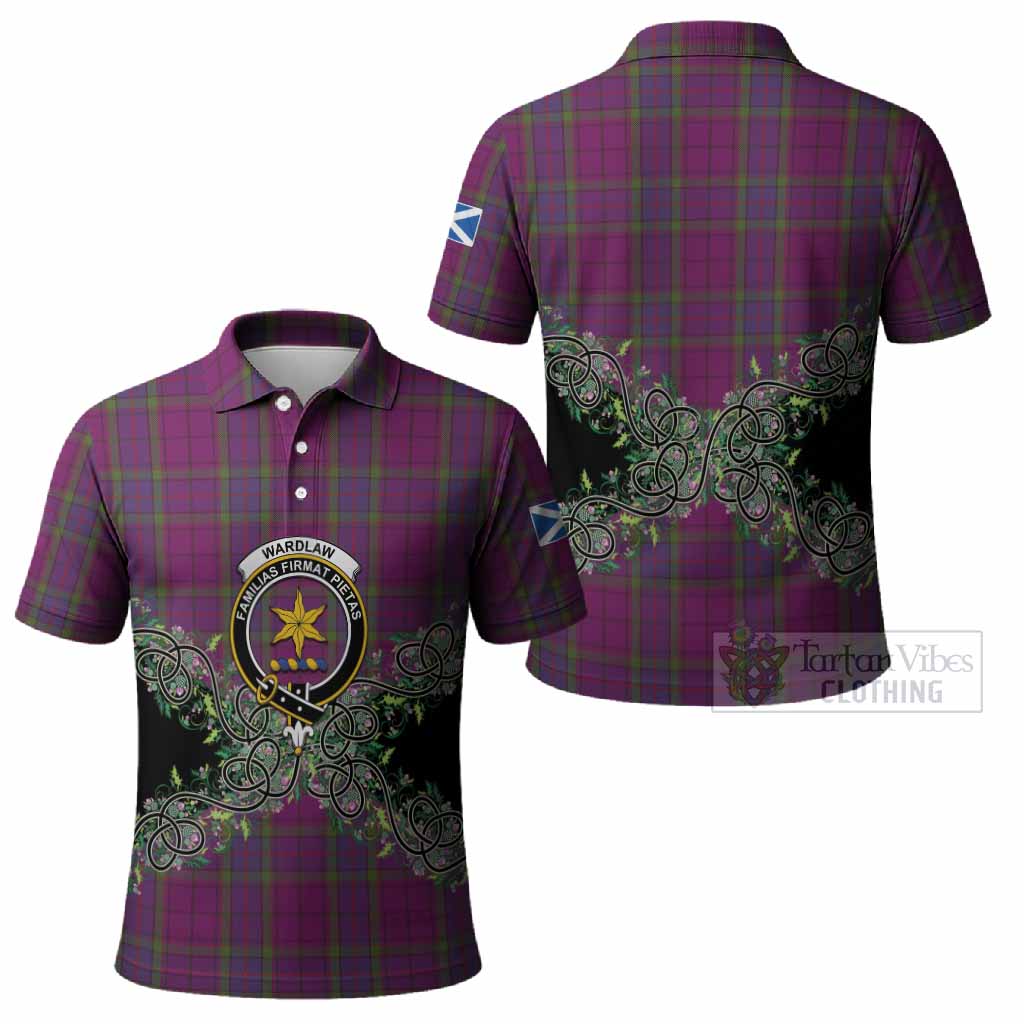 Wardlaw Tartan Polo Shirt Thistle Scottish Spirit