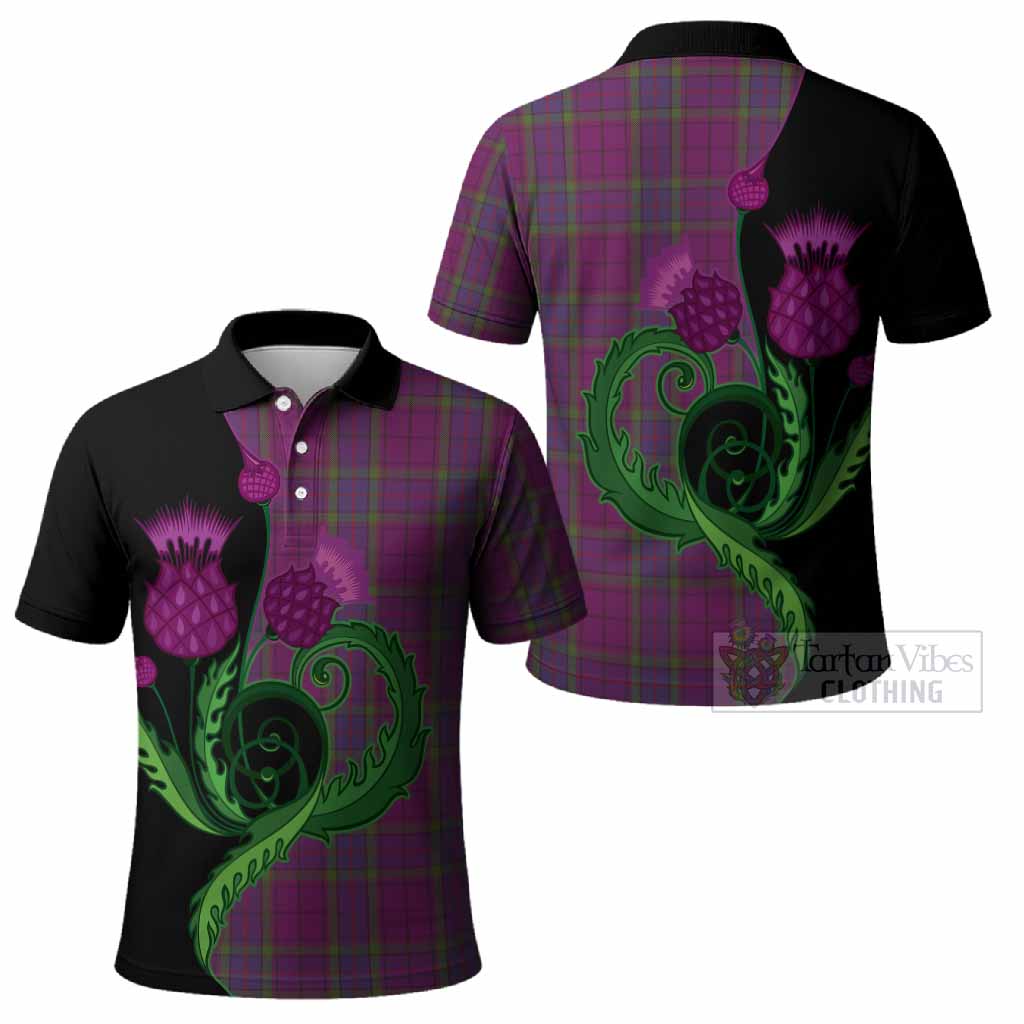 Wardlaw Tartan Polo Shirt Traditional Scottish Thistle