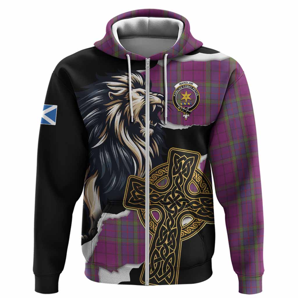 Wardlaw Tartan Scottish Hoodie Lion Celtic Heritage