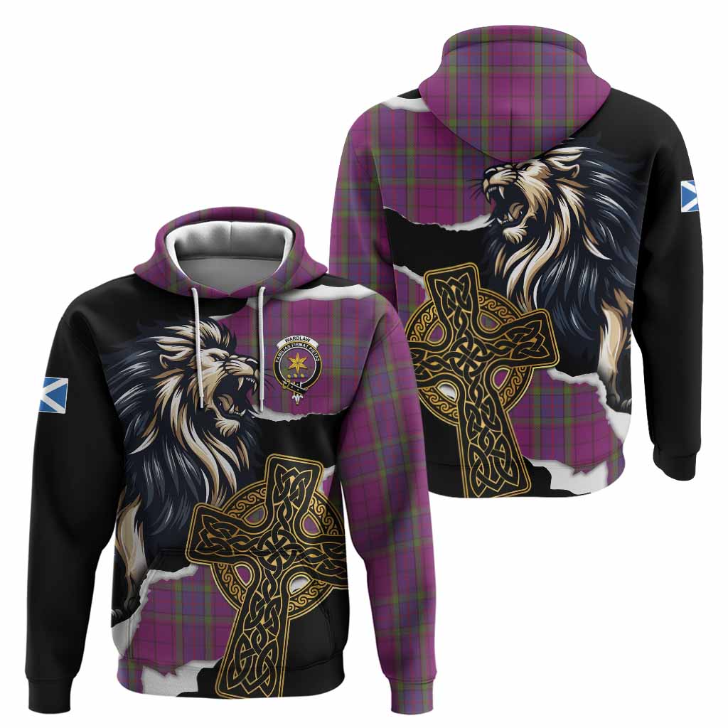 Wardlaw Tartan Scottish Hoodie Lion Celtic Heritage