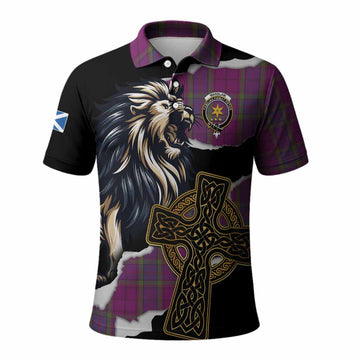 Wardlaw Tartan Scottish Polo Shirt Lion Celtic Heritage
