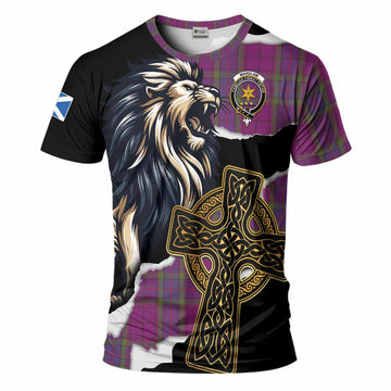 Wardlaw Tartan Scottish T-Shirt Lion Celtic Heritage