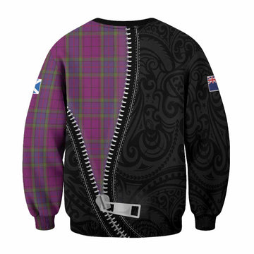 Wardlaw Tartan Sweatshirt New Zealand Pattern Unique Zipper Stylized