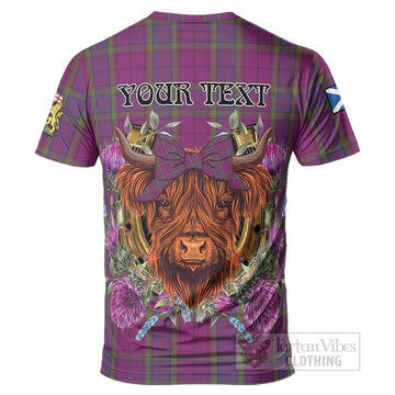 Wardlaw Tartan T-Shirt Scottish Thistle Heilan Coo