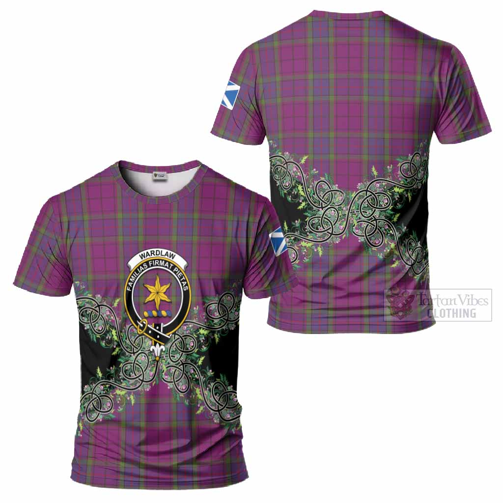 Wardlaw Tartan T-Shirt Thistle Scottish Spirit