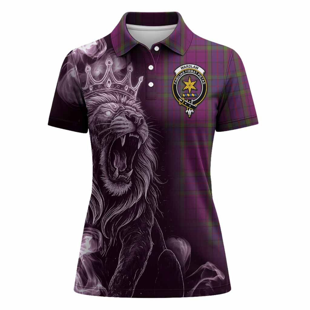 Wardlaw Tartan Women Polo Shirt Roaring Lion Heritage