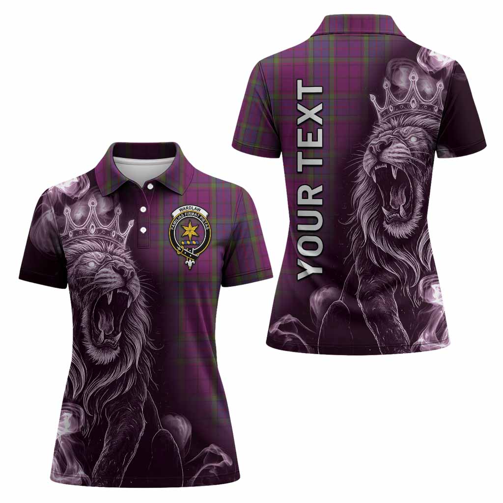 Wardlaw Tartan Women Polo Shirt Roaring Lion Heritage