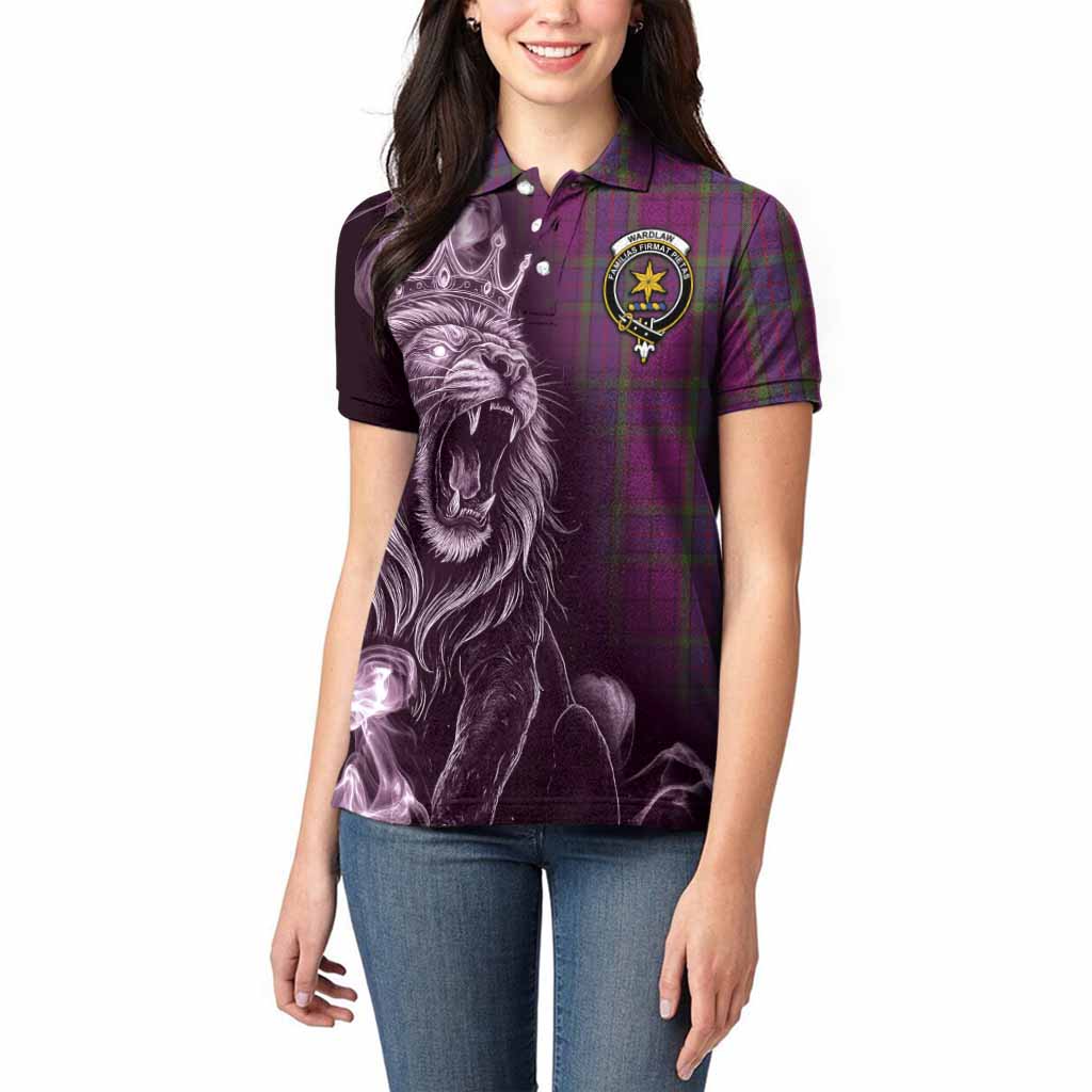 Wardlaw Tartan Women Polo Shirt Roaring Lion Heritage