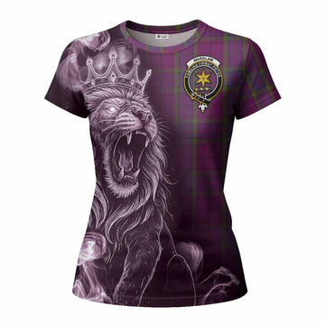 Wardlaw Tartan Women T shirt Roaring Lion Heritage