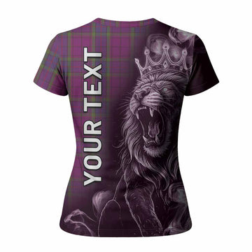 Wardlaw Tartan Women T shirt Roaring Lion Heritage