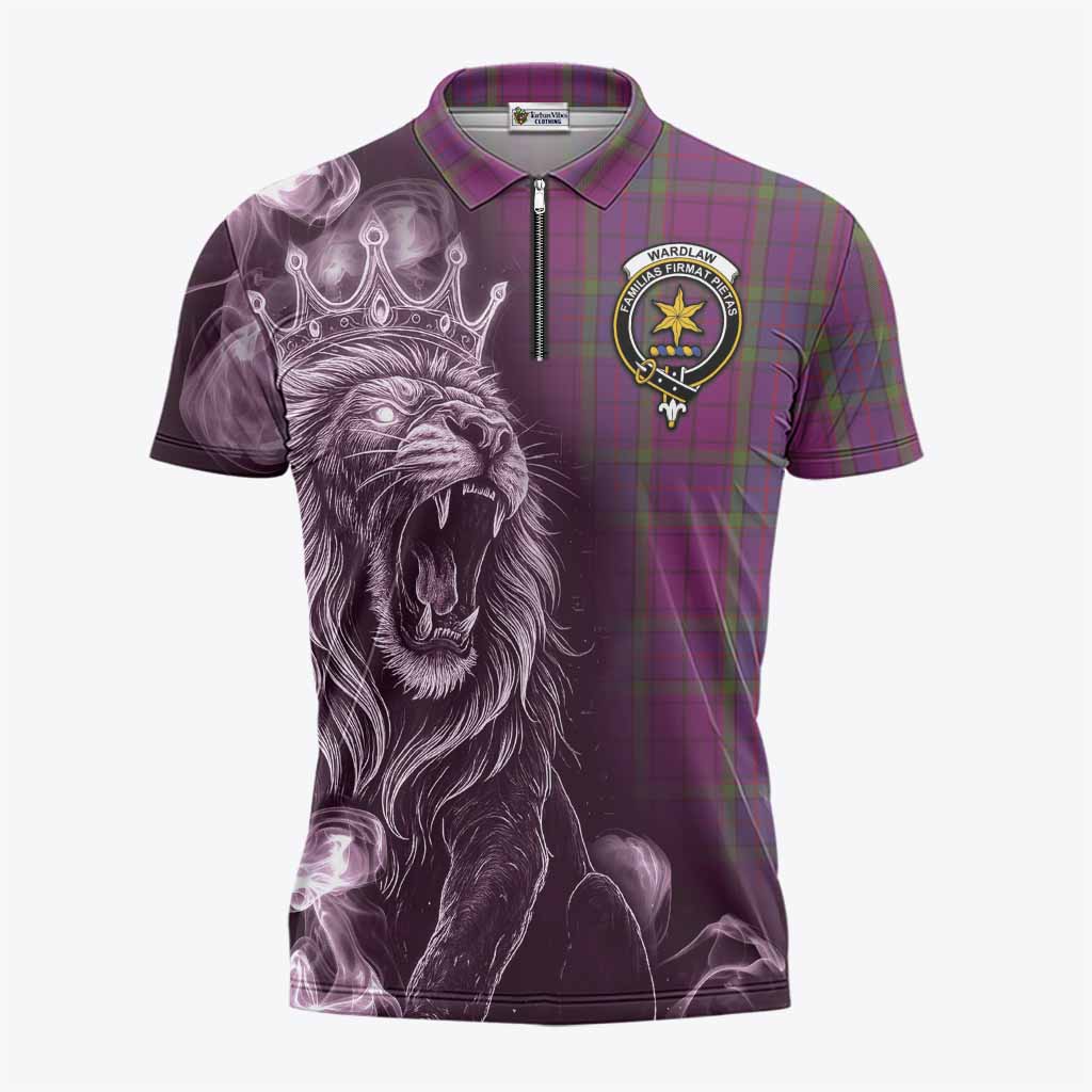 Wardlaw Tartan Zipper Polo Shirt Roaring Lion Heritage