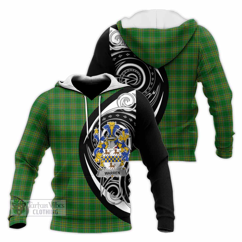 Warren Irish Clan Knitted Hoodie Celtic Circle Style - Tartan Vibes Clothing