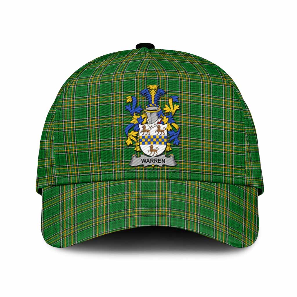 Warren Irish Clan Tartan Classic Cap with Coat of Arms
