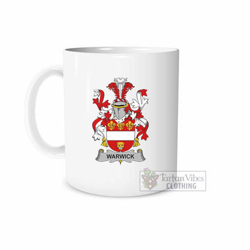 Tartan Vibes Clothing Warwick Irish Clan Coat of Arms Ceramic Mug