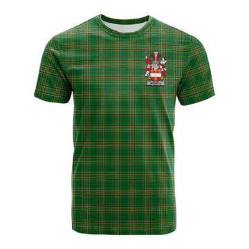 Warwick Irish Clan Tartan Cotton T-shirt with Coat of Arms Kid's Shirt - Tartan Vibes Clothing