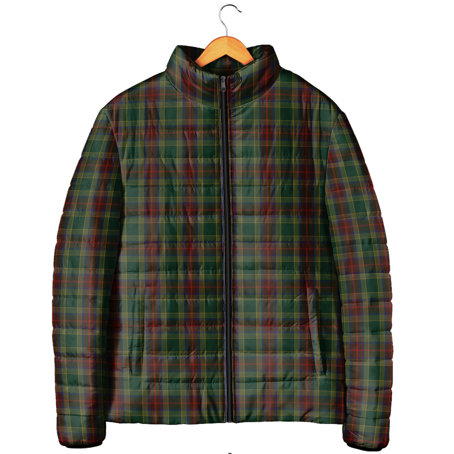 Waterford County Ireland Tartan Padded Jacket Men's Padded Jacket - Tartan Vibes Clothing