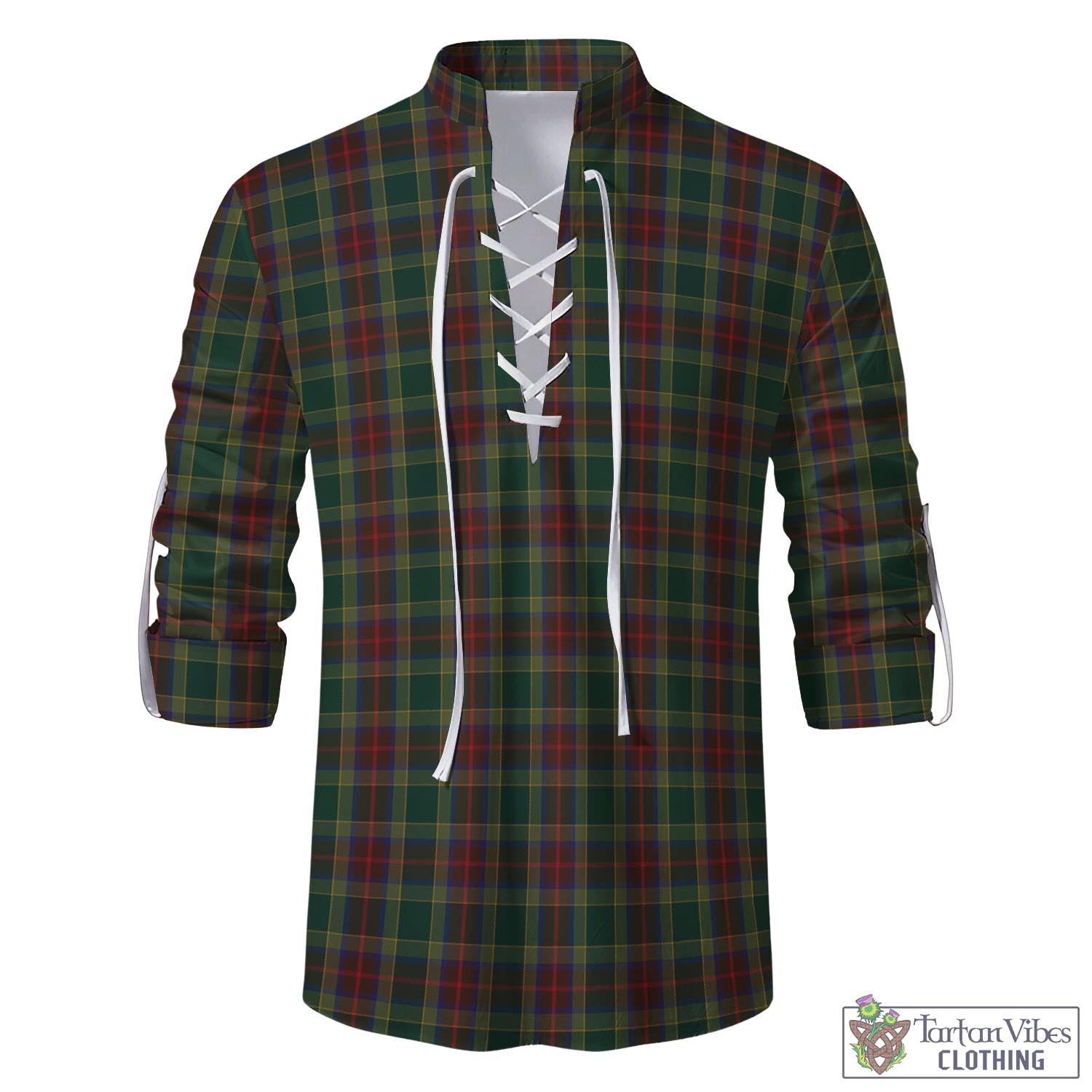 Tartan Vibes Clothing Waterford County Ireland Tartan Men's Scottish Traditional Jacobite Ghillie Kilt Shirt