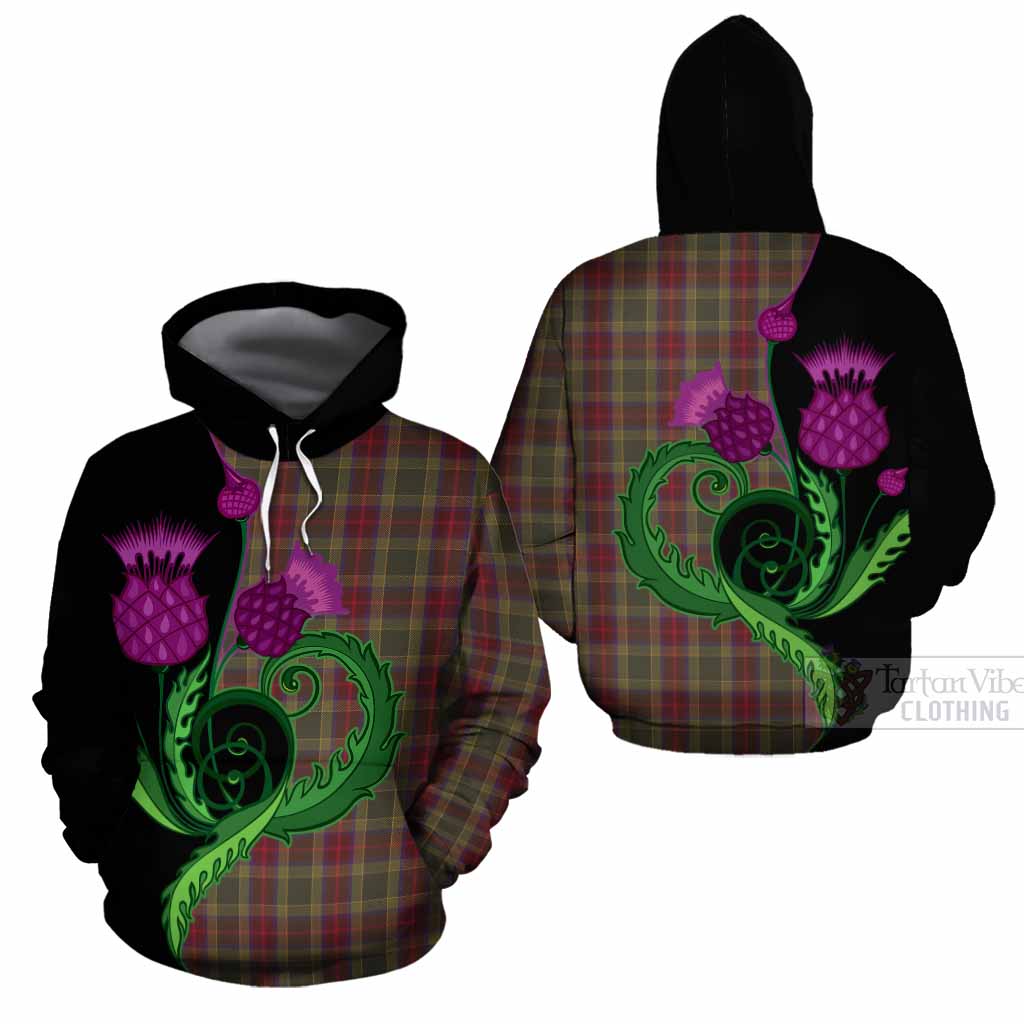 Waterford County Ireland Tartan Cotton Hoodie Traditional Scottish Thistle