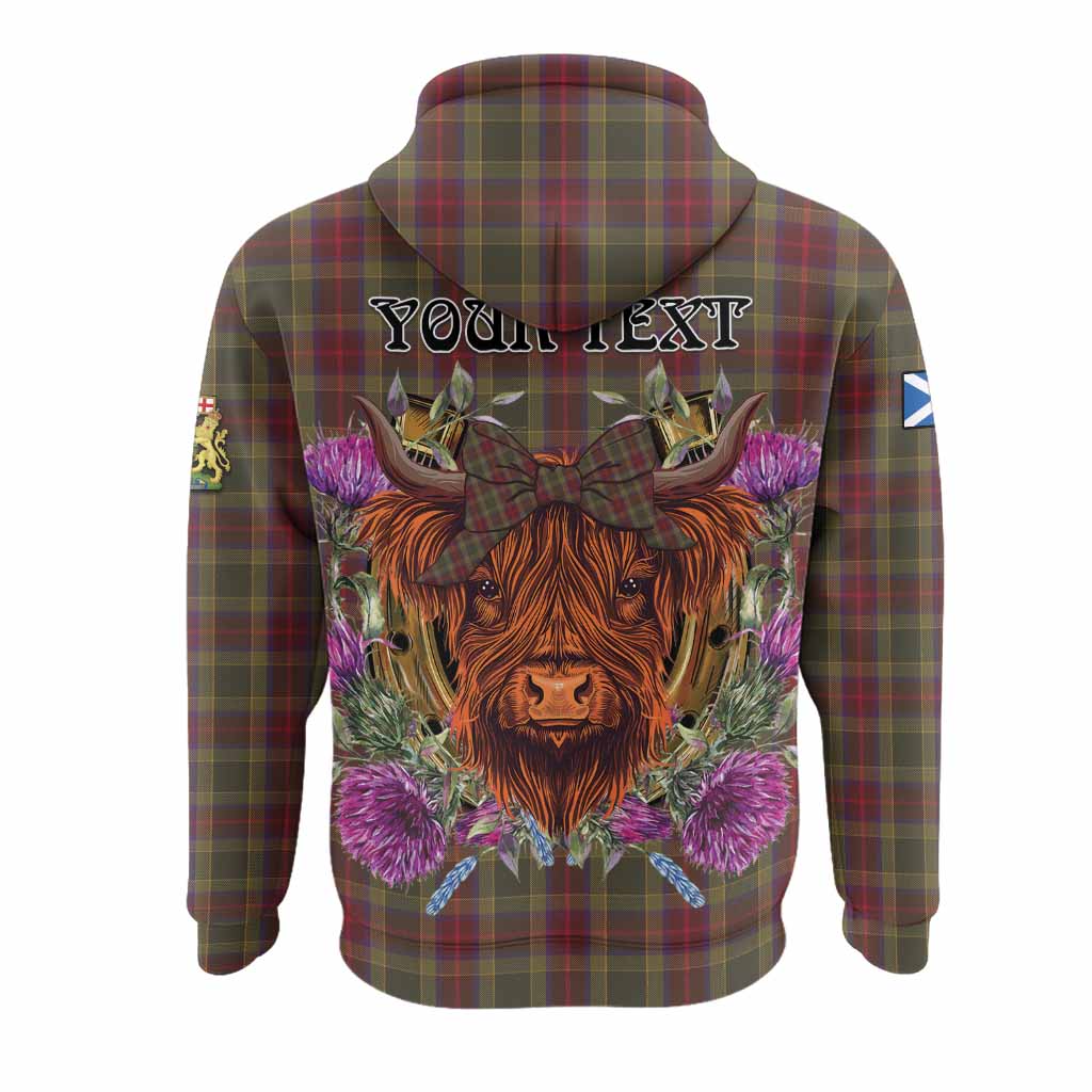 Waterford County Ireland Tartan Hoodie Scottish Thistle Heilan Coo