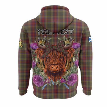 Waterford County Ireland Tartan Hoodie Scottish Thistle Heilan Coo