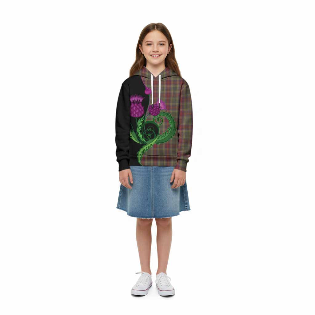 Waterford County Ireland Tartan Kid Hoodie Traditional Scottish Thistle
