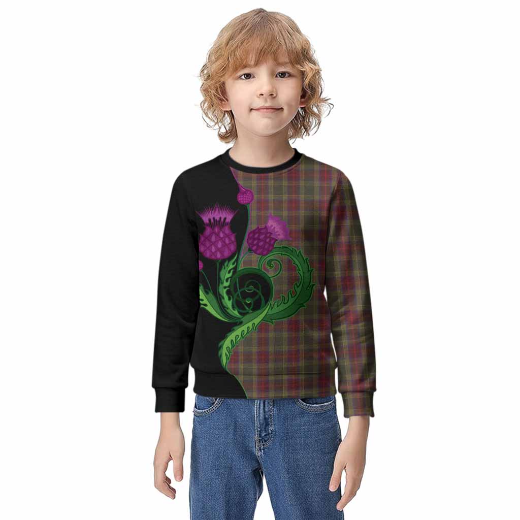 Waterford County Ireland Tartan Kid Knitted Sweatshirt Traditional Scottish Thistle