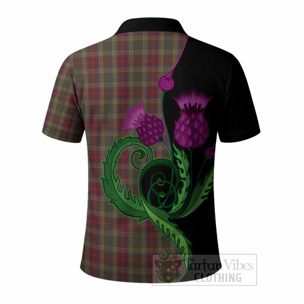 Waterford County Ireland Tartan Polo Shirt Traditional Scottish Thistle