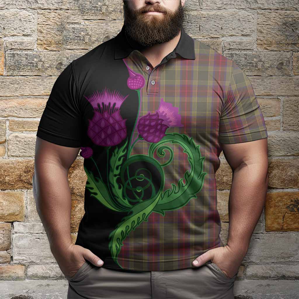 Waterford County Ireland Tartan Polo Shirt Traditional Scottish Thistle
