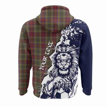 Waterford County Ireland Tartan Scottish Hoodie Angry Lion With Soccer Ball Style