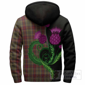 Waterford County Ireland Tartan Sherpa Hoodie Traditional Scottish Thistle