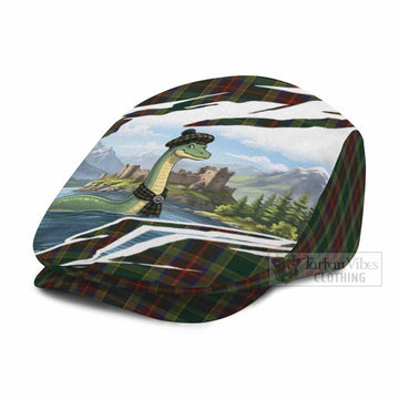 Waterford Tartan Loch Ness Monster Scottish Heritage Art Flat Cap, Jeff Cap